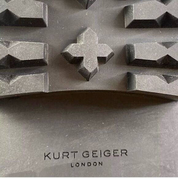 Kurt Geiger London Kensington Tweed Lug Sole Combat Booties Boot women size 6 - Picture 9 of 12